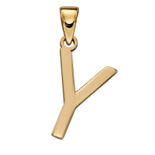 Gold Letter 'Y' Pendant